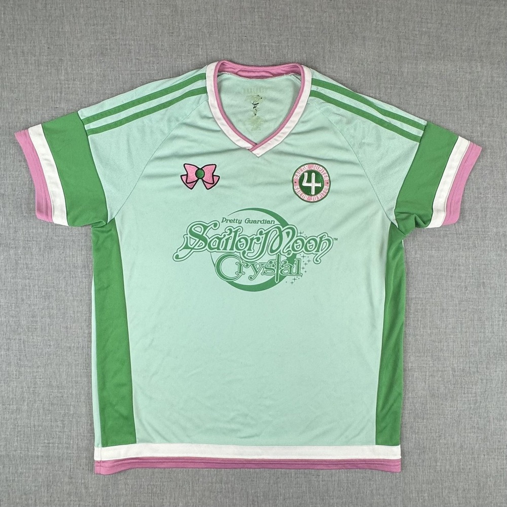 Sailor Moon Crystal Jersey Shirt Mens Extra Large Green Sailor Jupiter Anime